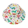 Zomer baby zon hoed voor meisjes en jongens kinderen outdoor nek oor cover anti uv kids strand dinosaurus olifant caps emmer cap