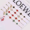 Romatic Women Fashion Shell Bracciale Lucky Spring Flower Ladybug Fauna Design Bracciale smar