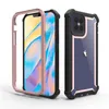 Étuis robustes pour iPhone 14 13 12 11 Samsung A13 A23 A14 A24 a34 a54 S23 Ultra PC cadre avant designer téléphone défenseur étui transparent 360 protecteur de pare-chocs complet