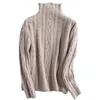 Pull en cachemire col roulé femmes laine mérinos pull tricot doux vêtements d'hiver pull femmes tricots 201223