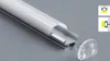 Envío Gratis tira de LED perfil de aluminio de barra rígida para decoración con cubiertas esmeriladas y tapas finales