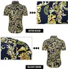 Mens Summer Set Hawaiian Floral Shirts Beach Shorts 2 Pieces Set Snabbt Dry Short Sleeve Tracksuit Man Set Ropa Hombre 201128