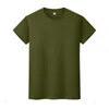 Yeni Yuvarlak Boyun Katı Renk T-Shirt Yaz Pamuk Dip Gömlek Kısa Kollu Erkek ve Bayan Yarım Kollu UC51II