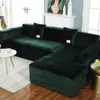 Stoelhoezen 2022 Elastische fleece Solid All Sofa Cover Non-Slip Breif Corner voor Woonkamer Chaise Lounge Houssee Canape Dangle