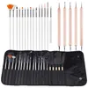 Acryl Nail Art Borstels Set Voor Manicure Nail Art Design Schilderij Borstels Puntjes Pen Tool Kit