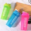 BPA Free Shaker Bottle Whey Protein Powder Mixing Bottle Sport Nutrition Protein Shaker Fitness Vattenflaska 201105