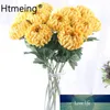 Artificial Bellis Perennis Flowers Stems Chrysanthemum Flowers Rose Dahlia Silk Daisy Flower Heads DIY Craft Home Office Decor