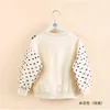 Spring Autumn Fashion 2 3 4 6 7 8 9 10 11 12 Years Children Outwear Cotton Lace Patchwork Sweatshirts For Kids Baby Girls 220115