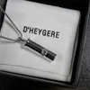 Fashion DHEYGERE Whistle Pendant Necklace Ins Simple Advanced Tide Brand Matching Clothes Sweater Chain Female Male Jewelry Wedding Gifts