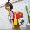 New kindergarten cartoon school bag anti-lost kids backpack cute dinosaur printing children school bag boys girls large capacity backpack