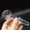 Portable Heady main tabac verre cuillère tuyau verre brûleur à mazout tuyaux ongles fumer herbe sèche tuyau prix ultra-pas cher