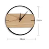 3D houten wandklok modern design vintage rustieke shabby klok stijlvolle rustige kunst Swiss Watch horloge murale home decoratie ee50 t200616