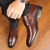 Mężczyźni Formalny Lace Up Leather Officer Sukienka Buty Męskie Fajne Wojskowe Buty Profesjonalne Oxfords Party Mieszkania Buty