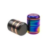 2021 Unique 6 Layer Herb Grinder 63mm Zinc Alloy Tobacco Herbal Grinders Tube for Dry herb E-cigarette vaporizer