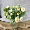 Высококачественная имитация шелковые ложные цветы букет чай бутон свадьба холдинг цветок гостиной украшения