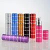 7 couleurs 10ML 10CC 5CC 5ML Mini Mini Ligne Colorful Voyage Perfectules Bouteilles Portable Revillable Atomiseur vide