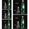 LED Light Bulb Water Bottle Plastic Milk Juice Bottles Disposable Leak-proof Drink Cup With Lid Creative Drinkware Wholesale WVT0435