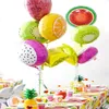 Moda Forma di frutta Decorazione Foil Palloncino Ananas Anguria Gelato Ciambella Palloncini Festa di compleanno Baby Shower Forniture 6 Stili