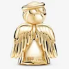 Autentico Pandora 14k Gold Angel of Love Charm adatto per braccialetti europei con perline sciolte che realizzano gioielli fai da te 759143C00