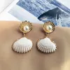 pearl drop Earrings Pearl Beads Ear Studs Cold Breeze Beautiful Personality Fashion Earrings Jewelry