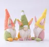 Osterhase Gnome handgemachte schwedische Tomte Kaninchen Plüschtiere Puppe Ornamente Urlaub Home Party Dekoration Kinder Ostergeschenk FY7600