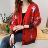 Fashion-2020 Mens Sweaters Fashion Animals Pattern Cardigan Trendy Womens Haute Couture 2020 For Wholesales S-L