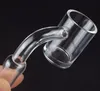 25mm XL Quartz Banger Nail 4MM dikke Bodem met mannelijke vrouwelijke 90 graden clear joint quart banger nail voor coil dab booreilanden