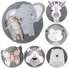 Baby Play Mat Pad Bawełna Urodzony Infant Czołganie Koc Zwierząt Playmat Okrągły Dywan Dywan Dywan Dzieci Pokój Dekoracje Nordic 220209