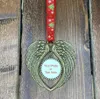 Sublimatie Kerst Ornament Decoraties Angel Wings Shape Lege Hot Transfer Afdrukken Tweezijdige Afdrukken Kerstboom Hanger