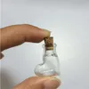 10 pcs 20x24x6 mm Small Glass Bottles With Corks DIY Mini Clear Transparent Jars Gifts Vials Lovely Little Pendants