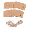 Emballage cadeau 100 Change Made With Love Kraft Paper Party Wedding Twine Brown Label1