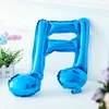 10 sztuk Kolorowe Muzyka Double Notatki Balon High School Party Festa Urodziny Nuty Muzyczne Folia Balony Neon Event Party Supplies Y0107