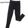 Ayemiland 여성 패션 레저 순수한 색상 슬리밍 스트레치 레깅스 무료 배송 201103