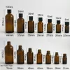 Promotion!! 20 x bouteille à base de plantes d'huile essentielle d'ambre 10 ml 20 ml 30 ml 50 ml 100 ml cosmétique en verre brun avec bouchon à vis en aluminium