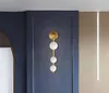 Applique murale moderne en métal noir doré pour couloir, salle de bain et fond de télévision – Luminaire décoratif avec ampoule G9