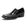 Zapatos de boda de fiesta para hombre a la moda italiana, mocasines hechos a mano, zapatos de vestir negros de cuero de piel de serpiente, zapatos de conducción de ocio para hombre