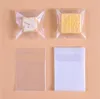 100 sztuk / partia Cherry Blossoms Cukierki Cookie Plastikowe Torby Samoprzylepne Do DIY Herbatniki Przekąski Paining Package Decor Dzieci Prezent Supplies 100 sztuk / partii