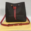 5 kleuren mode emmer tas vrouwen trekstring handtassen bakken bloem drukkingsschoudertassen crossbody portemonnee