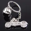 New Zinc Alloy Helmet Motorcycle Key Chains Metal Mini Motorbike Key Rings for Promotion Gifts WB2744