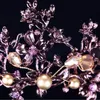 Diadèmes de mariée en cristal violet Vintage baroque, serre-tête de princesse noire, couronne de concours, accessoires pour cheveux, 220217