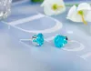 Fashion Zirconal Stud Earrings for Women Six Claw Crystal Earrings Diamond Ear Drop Wholesale Nice Promotion Gift Wedding Jewelry