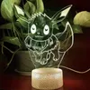 3D Lamp Holder сенсорных лампы Основывает Night Light USB кабеля ДЕКОР Lighting Замена 7 цветов Светильника для спальни ребенок Гостиных партий