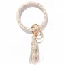 Tassel Bransoletki Keychain PU Skórzany Bransoletka Klucz Uchwyt Breloczek Pierścień Dziewczyny Wristlet Bransoletka Nadgarstek Brelok Party Favor RRB14019