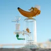 Newest Unique Bongs Banana Fruits Glass Bongs Dab Rigs 14mm Female Joint Glass Water Pipes Oil Rig Smoking Straight Perc With Bowl Wholesale