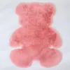 Halılar Bear Rug Süper Yumuşak Ipek Halı Kapalı Modern Oturma Odası Yatak Odası Antiskid 60 cm * 80 cm Mat Gri Beyaz Kahverengi Çocuk1