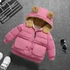 소녀 겉옷 겨울 새로운 소년 코튼 두꺼운 아이들을위한 두꺼운 코트 캐주얼 따뜻한 두건 자켓 코트 아이 의류 LJ201017