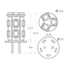 عكس الضوء LED G6.35 الذرة لمبة الإضاءة البيضاء 13LED من 5050SMD مصباح 24 فولت سيارة قارب ضوء 2.5W الأبيض الدافئ 1 قطعة / الوحدة