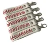 Kolekcja 2022 Cyfrowy Camo Creative Design Key Pierścień Skórzane Klucze Łańcuchy Baseball Softball Brelok Keychain Dla Lady Torba Udekoruj Wisiorek White Yellow