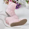 10 Available Colors Women Highleg Knitting Hollow Ankle Boots Spring and Summer Women Lace Boots Shoes Summer Boots 201105
