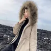 Doudoune d'hiver femme édition han longue overtheknee ample spectacle taille fine parker manteau de fourrure 201026